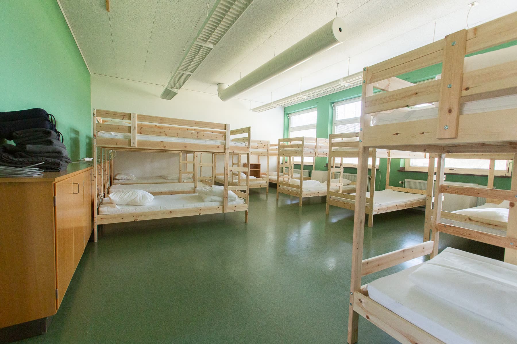 Stora sovsalen i Valtrets skola